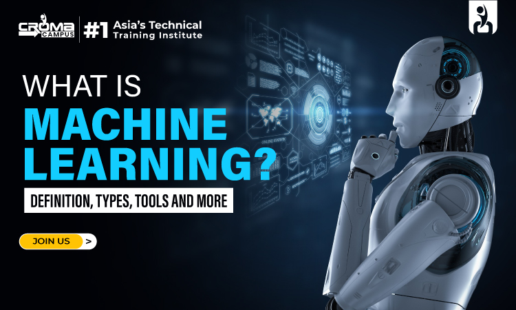 cromacampusit's tweet card. Machine Learning: A field of artificial intelligence where systems learn from data to improve performance on a task without explicit programming.