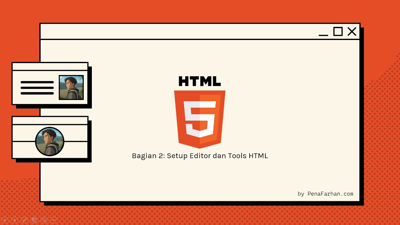 penafarhan's tweet card. Bagian 2: Setup Editor dan Tools HTML