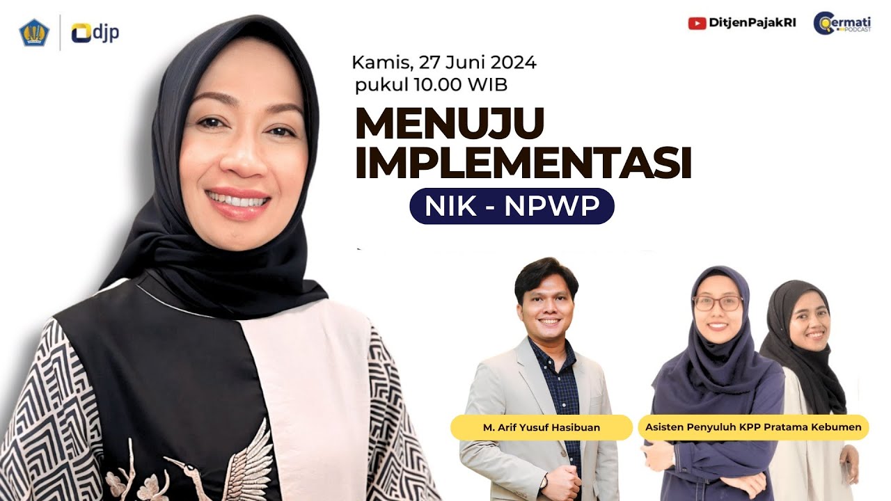DitjenPajakRI's tweet card. [Podcast Cermati Eps. 21] - Menuju Implementasi NIK - NPWP bersama...