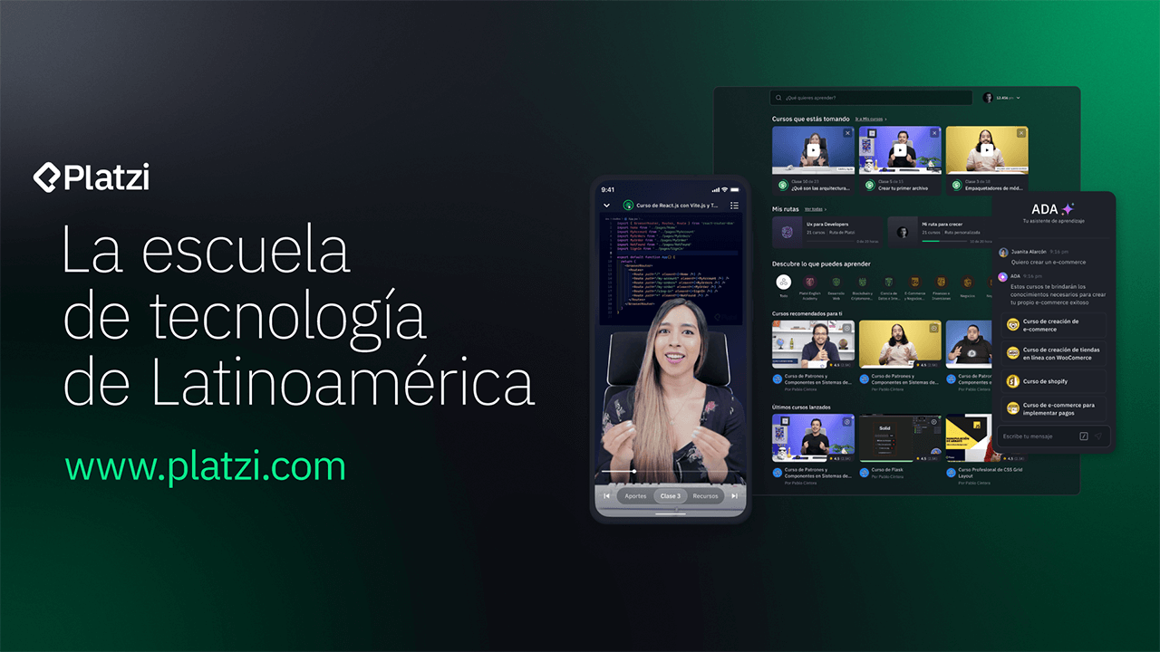 platzi's tweet card. Únete hoy a Platzi, la plataforma líder de educación en línea. Aprende las habilidades más demandadas de la industria digital.