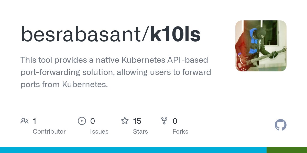 learnk8s's tweet card. This tool provides a native Kubernetes API-based port-forwarding solution, allowing users to forward ports from Kubernetes. - besrabasant/k10ls