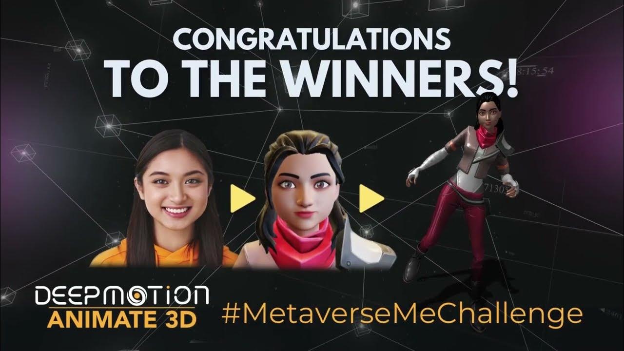 DeepMotionInc's tweet card. 🏆🎉#MetaverseMeChallenge Winners Revealed!