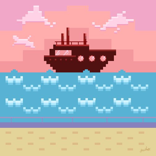 bitinvaders's tweet card. it8bit: “The Harbourfront Gif by Shweta Sanzgiri ”