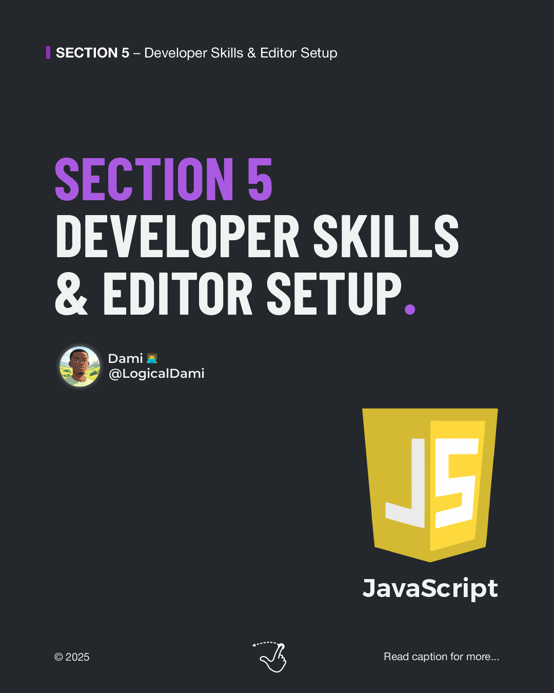 LogicalDami's tweet card. Learning JavaScript