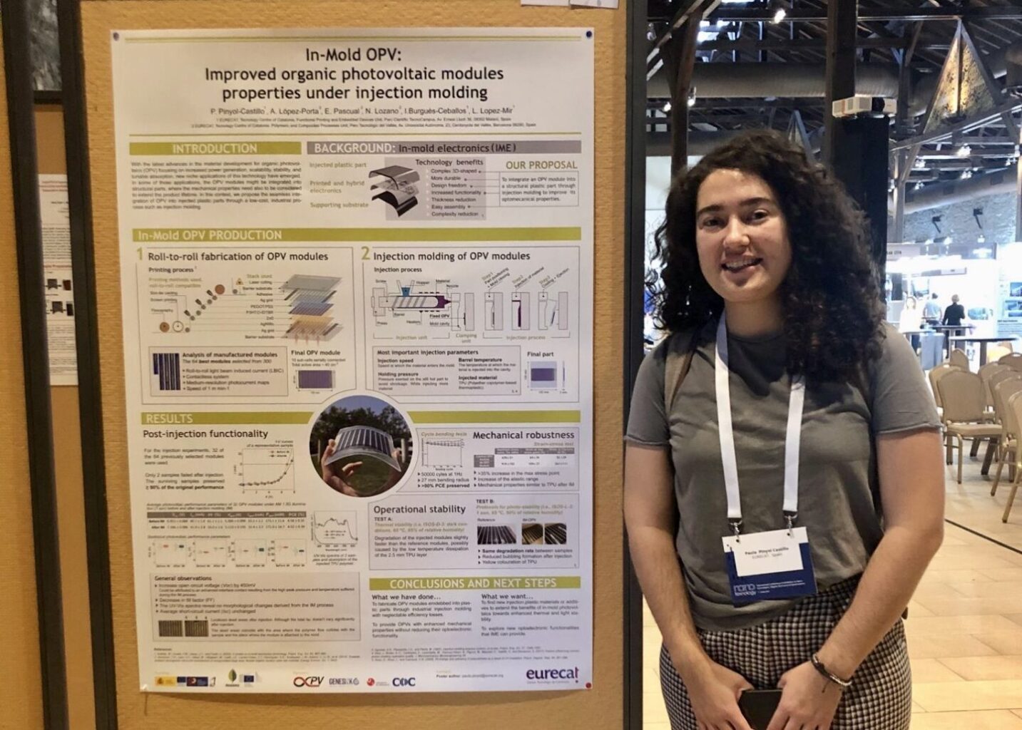 MADRAS_Project's tweet card. Paula Pinyol, project partner from Eurecat, has participated in the 16th International Symposium on Flexible Organic Electronics (ISFOE23), celebrated in Thessaloniki (Greece) on July 3rd-6th, 2023.