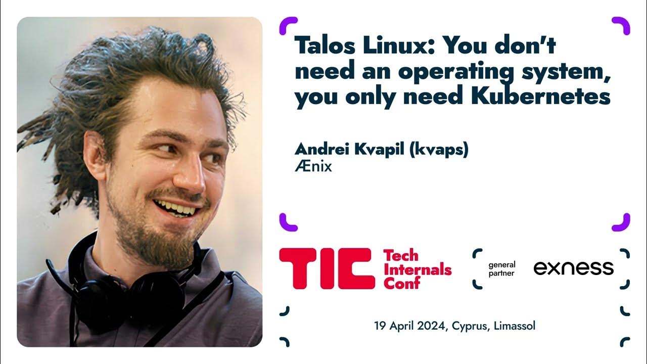 NaveenS16's tweet card. Talos Linux: You don't need an operating system, you only need...