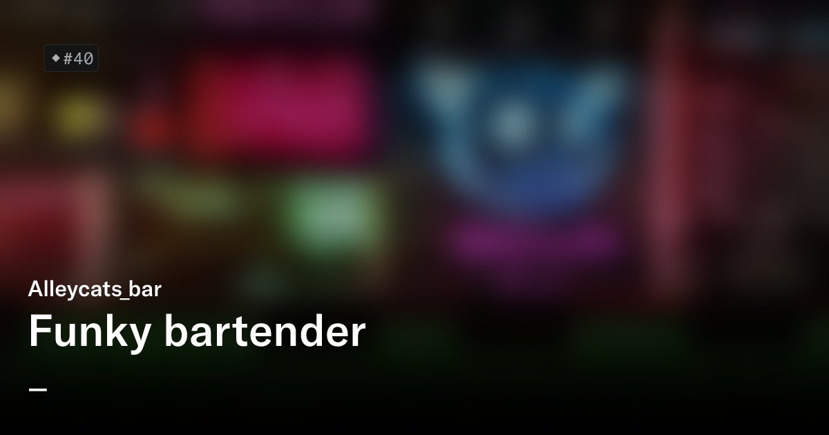 TechHive1's tweet card. Is the cats dead or alive? Looking for a loving family!  someone who serves as an intermediary between the living and the dead Alleycats_bar is a collection of 10,000 unique Alleycats NFTs— unique...