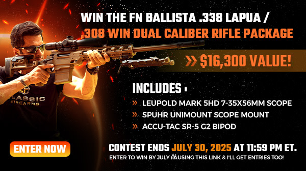 DemaagdR's tweet card. Win The FN Ballista Dual-Caliber Rifle Package