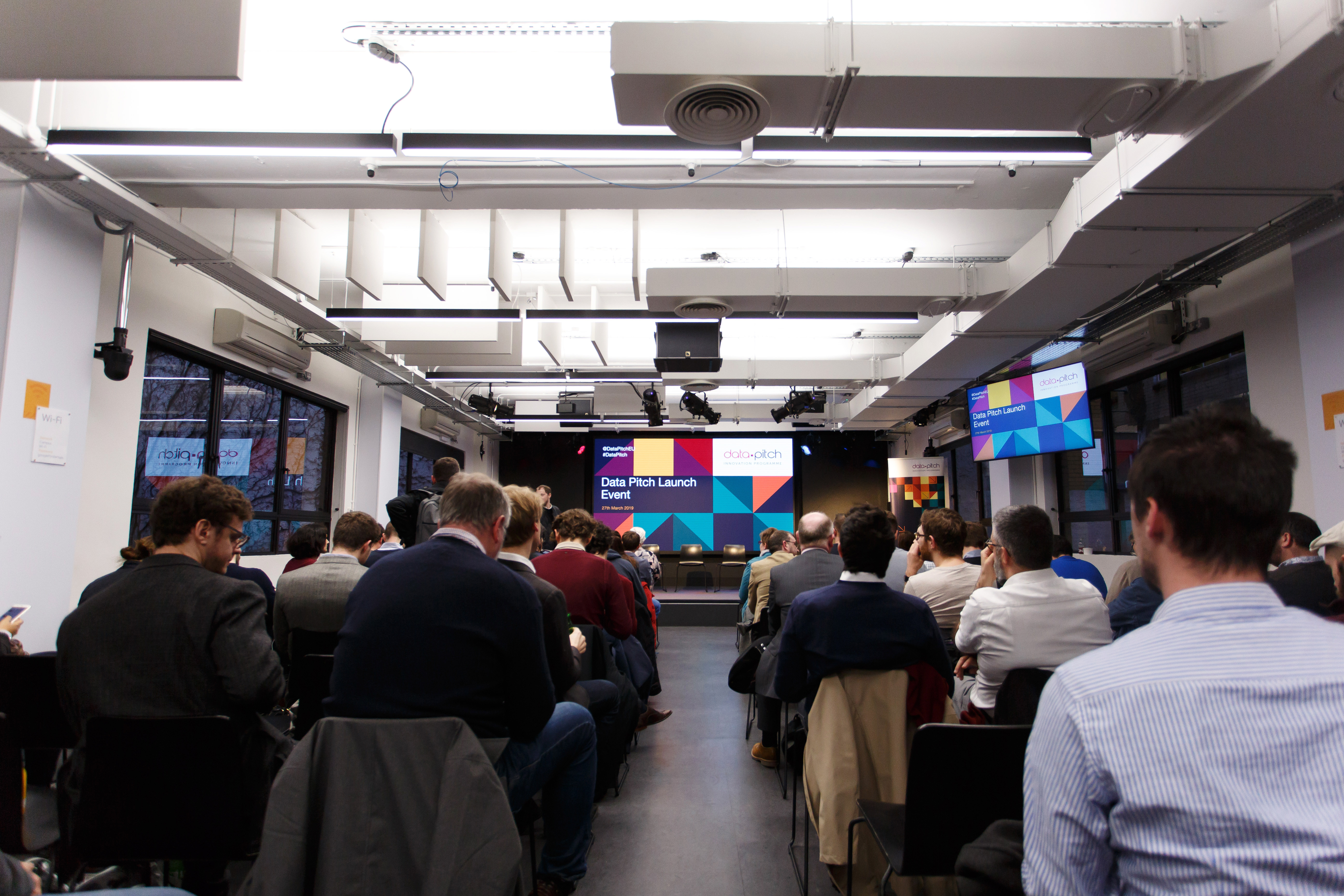 TechAtBloomberg's tweet card. As part of Data Pitch, an EU-funded open innovation programme, Bloomberg's Global Data team has partnered with a startup to develop new NLP technologies.