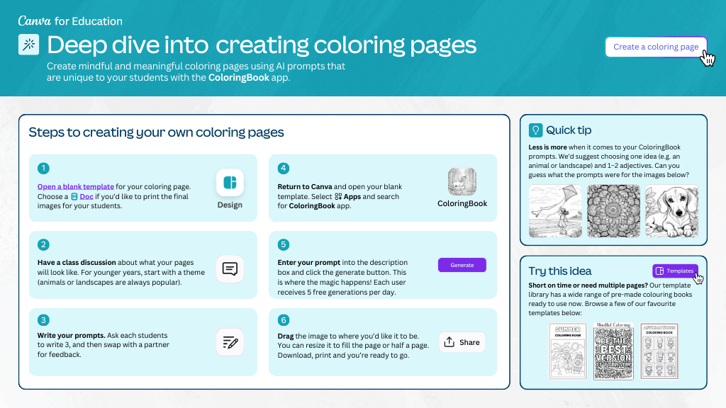CanvaEdu's tweet card. Check out this Presentation designed by Design School.
