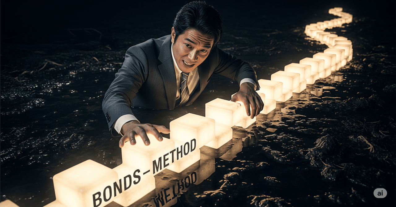 bonds_method's tweet card. 2030年4月。桜の花びらが舞う、希望に満ちた季節。 僕は、長年の夢だった「老舗和菓子屋」のオーナー社長となった。 契約書に署名した日の高揚感、前社長から固い握手と共に託された想いの重さ、そして、従業員たちの前で「ファクトリー＆テラス」構想という未来を語った時の、あの熱い決意。 僕の人生は、輝かしい第二のステージへと、順風満帆に漕ぎ出したはずだった。 しかし、僕を待ち受けていたのは、そんな甘...