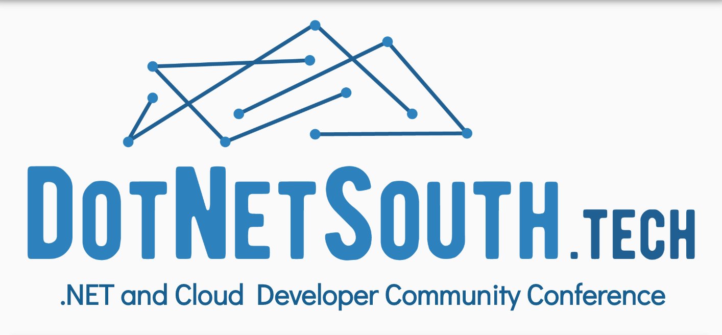 DotNetSouth's tweet card. DotNetSouth.Tech .NET Azure Microsoft ecosystem conference