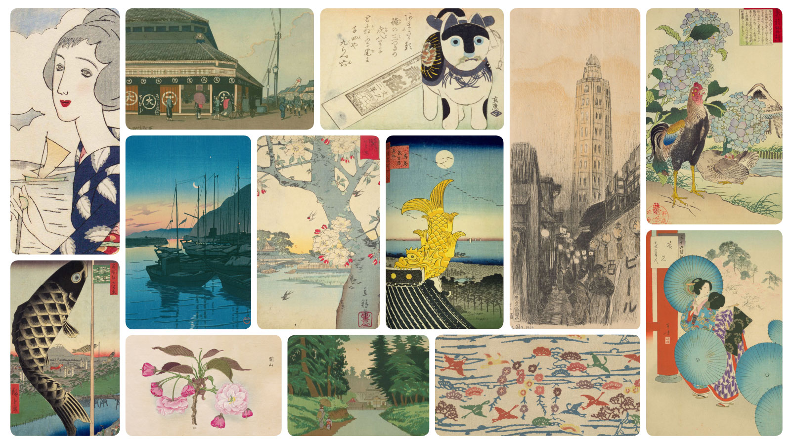 kazuhityamada's tweet card. 「NDLイメージバンク」は国立国会図書館所蔵の浮世絵、雑誌、図書などから、選りすぐりのビジュアル資料を紹介するオンライン展示です。