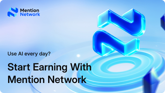 hamlogic's tweet card. Turn your AI queries into earnings with Mention Network - the first decentralized data network that rewards you for ChatGPT, Gemini, and AI tool activity.