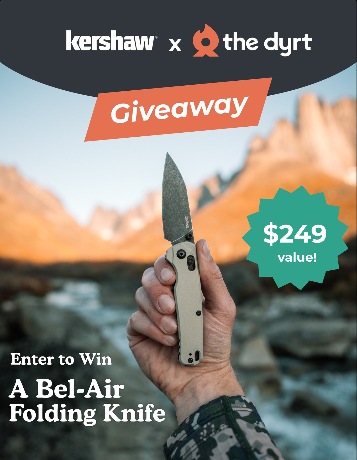 CSid_Go's tweet card. Enter the Cut Above The Rest Giveaway for a chance to win Kershaw & The Dyrt Grand Prize! Hosted by The Dyrt, this giveaway ends on November 17, 2025. Complete simple actions to boost your chances of...