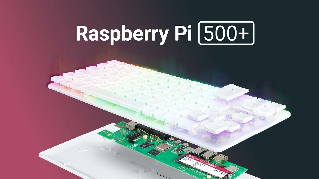 NeowinFeed's tweet card. The Raspberry Pi Foundation has debuted its Pi 500+ keyboard computer featuring mechanical keys, a 250GB SSD, and more RAM than ever for an official device.