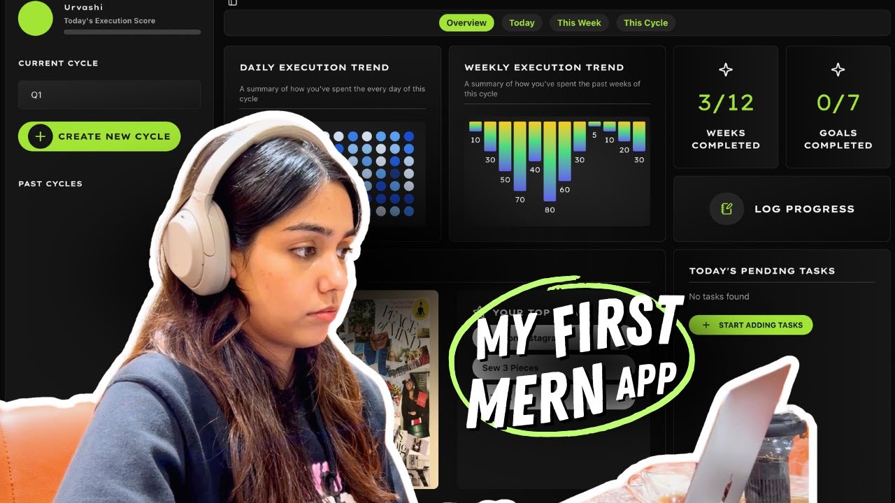 thecodedose's tweet card. I'm Building My Dream Productivity App For 2025 🔥🚀 | Devlog