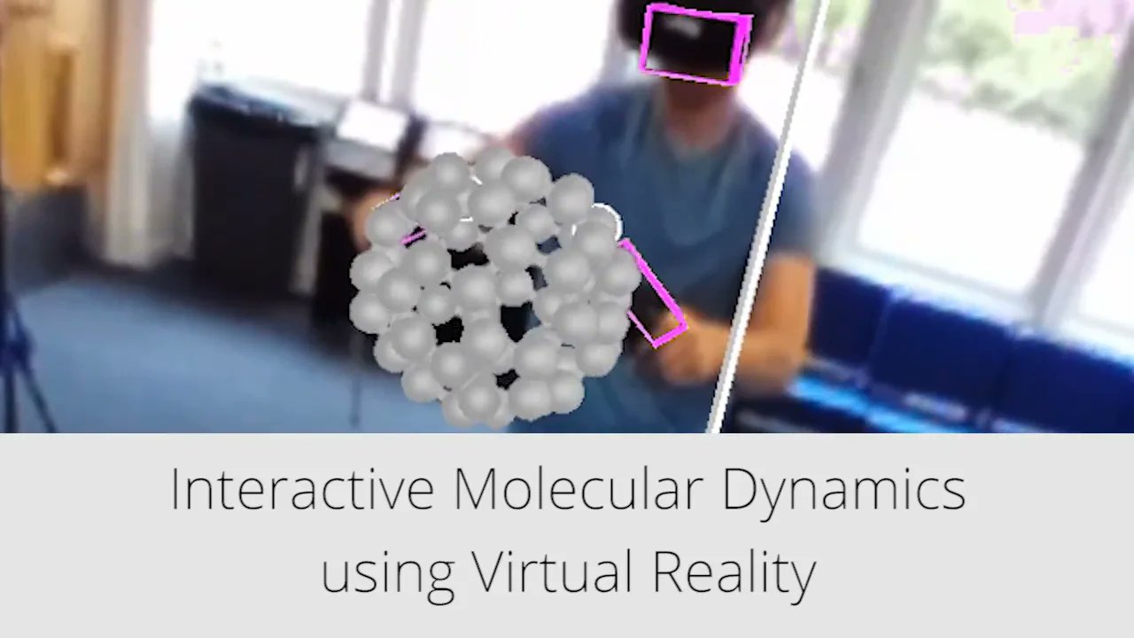 ImmersiveTechIT's tweet card. Sampling molecular conformational dynamics in virtual reality