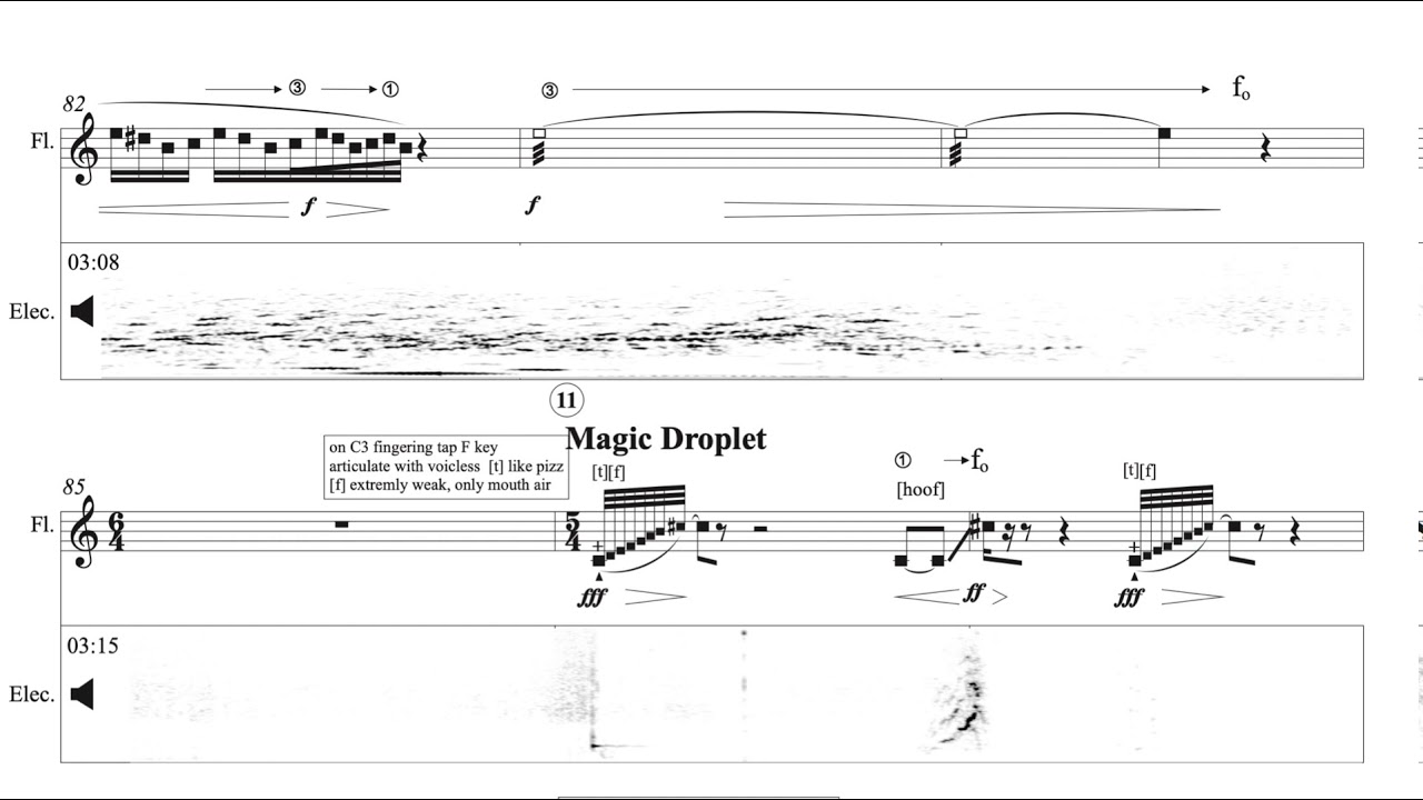 MIRRORVISCOSIT1's tweet card. Mosaicing (2016) flute and electronics