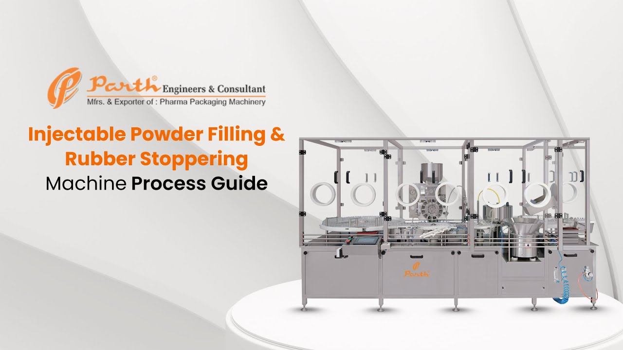 EngineersParth's tweet card. Injectable Powder Filling & Rubber Stoppering Machine Process Guide