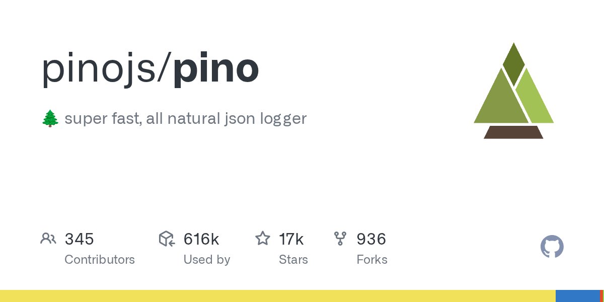 samsantosb's tweet card. 🌲 super fast, all natural json logger. Contribute to pinojs/pino development by creating an account on GitHub.