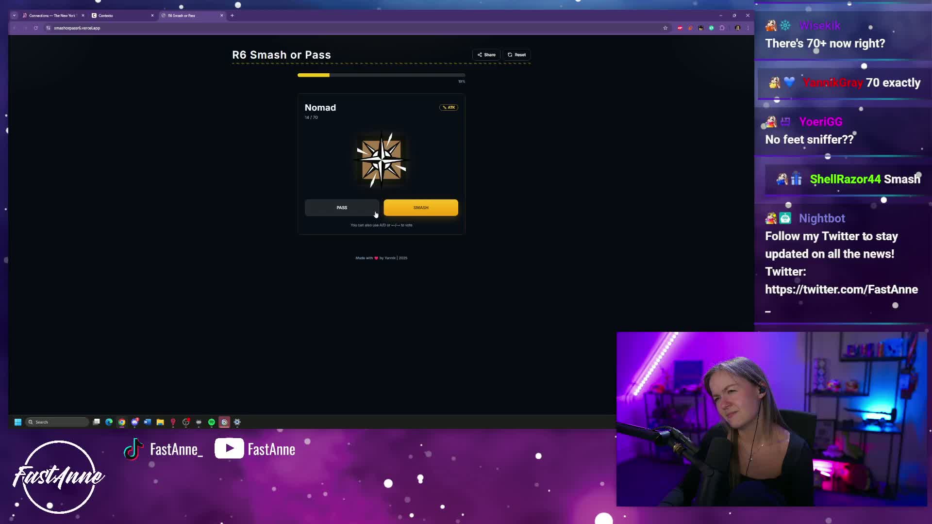 ShellRazor44's tweet card. FastAnne - Missing digits.