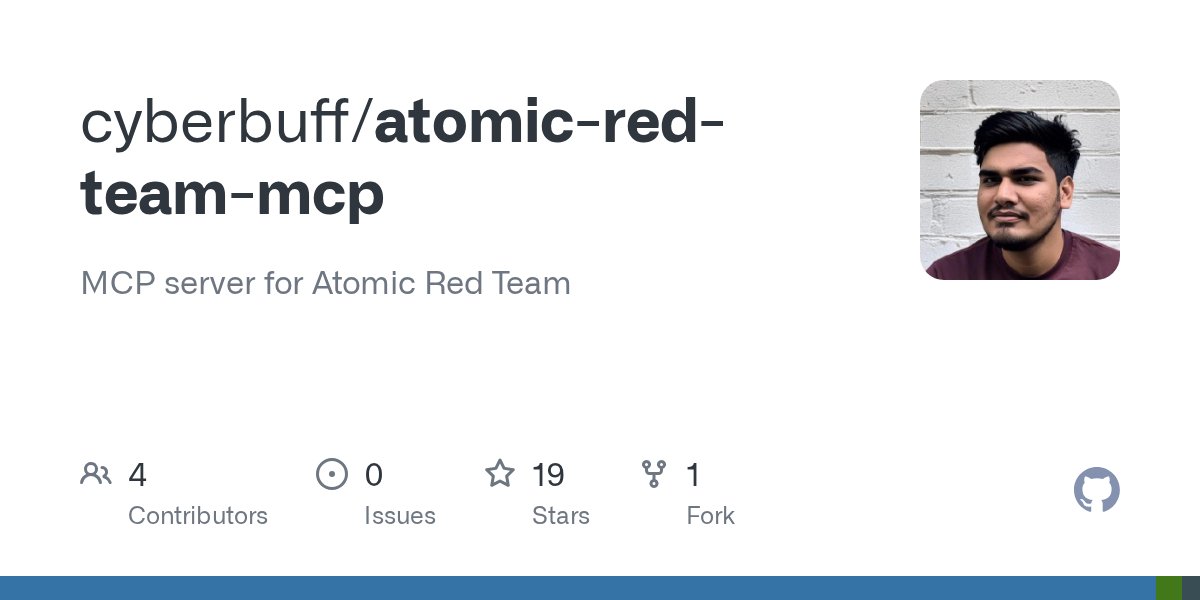 cyb3rbuff's tweet card. MCP server for Atomic Red Team. Contribute to cyberbuff/atomic-red-team-mcp development by creating an account on GitHub.