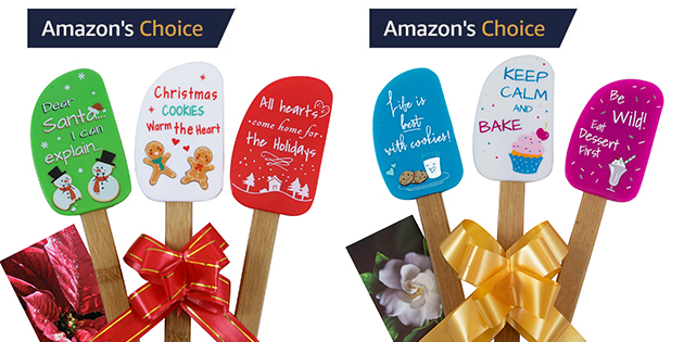 PerfectnSimple's tweet card. We're proud to announce Amazon has awarded both of our new Perfect and Simple Silicone Spatula Gifts Sets with the coveted Amazon Choice Badge.
