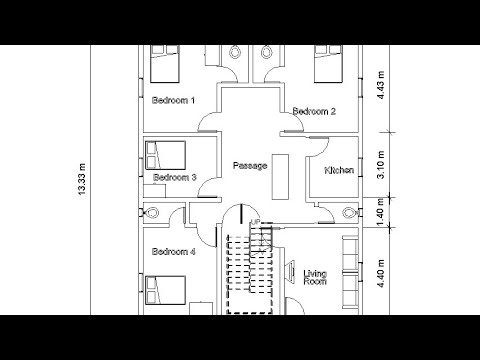 Abhishe52243006's tweet card. Compact 4BHK House Design in 1100 Sqft using Revit" || 1100 वर्गफुट...