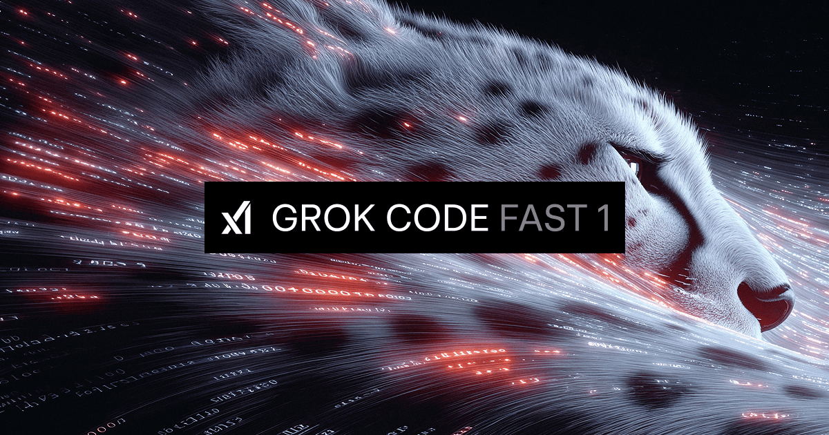 xai's tweet card. We're thrilled to introduce grok-code-fast-1, a speedy and economical reasoning model that excels at agentic coding.