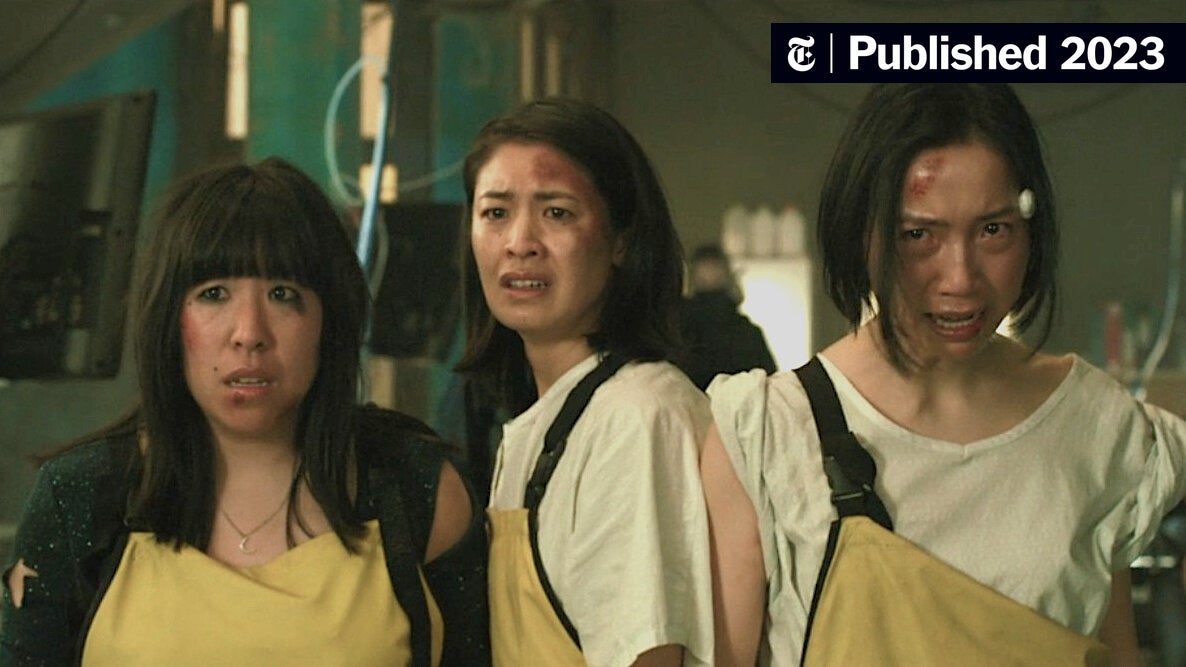 nytimesarts's tweet card. In a raunchy, rollicking post-pandemic (not that one) comedy from New Zealand, the men are gone but the women are as nasty to one another as ever.