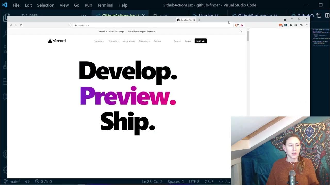 lilly_code's tweet card. VERCEL DEPLOY - GITHUB API | DAY 99 | BRAD TRAVERSY | 100 DAYS OF...