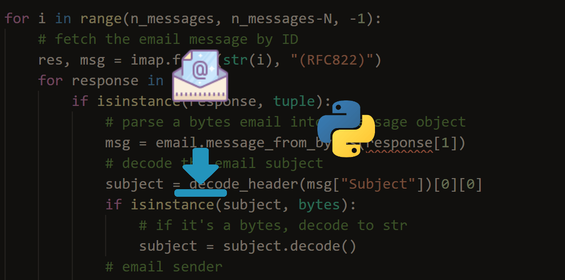 ThePythonCode1's tweet card. Learn how you can use IMAP protocol to extract, parse and read emails from outlook, aol, office 365 and other email providers as well as downloading attachments using imaplib module in Python.