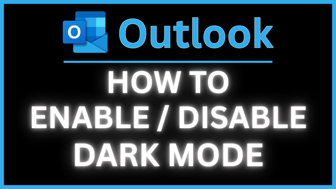 CraigJohnson20's tweet card. How to Enable or Disable Dark Mode in Microsoft Outlook | Step-by-S...