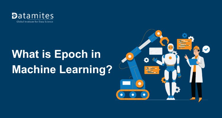 DataMites's tweet card. Learn what an epoch is in machine learning, how it impacts model training, the difference between epochs and iterations, and tips to choose the right number of epochs for optimal neural network...