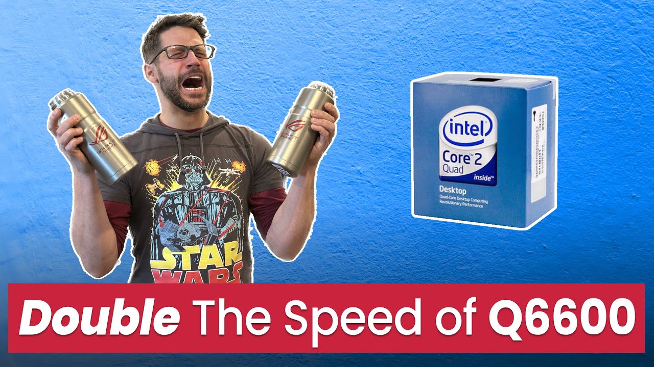 TechTestedYT's tweet card. We DOUBLE The Speed Of The Q6600!