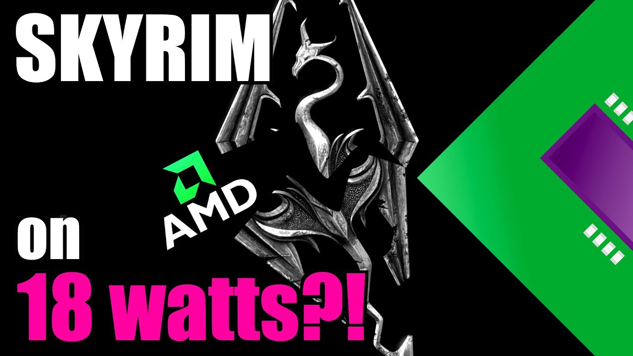TechTestedYT's tweet card. AMD Embedded APU runs Skyrim... mostly