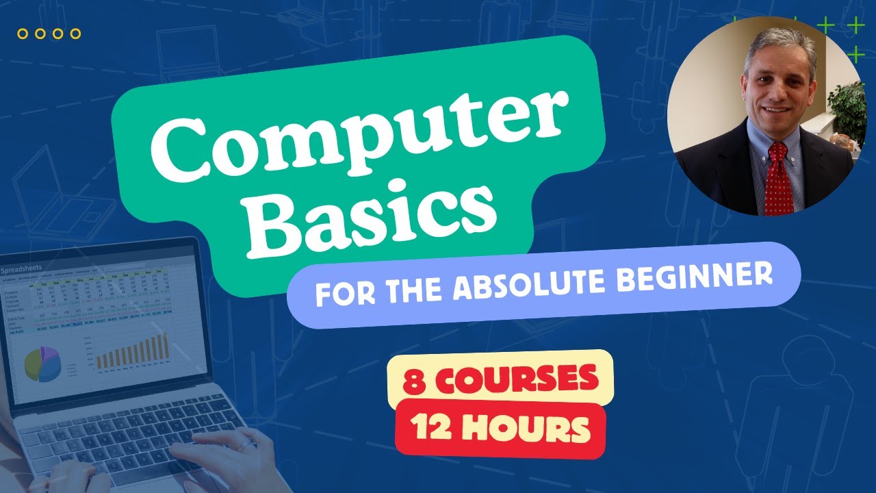 skaceli's tweet card. Computer Basics for Absolute Beginners - 12 Hours of Free Training...
