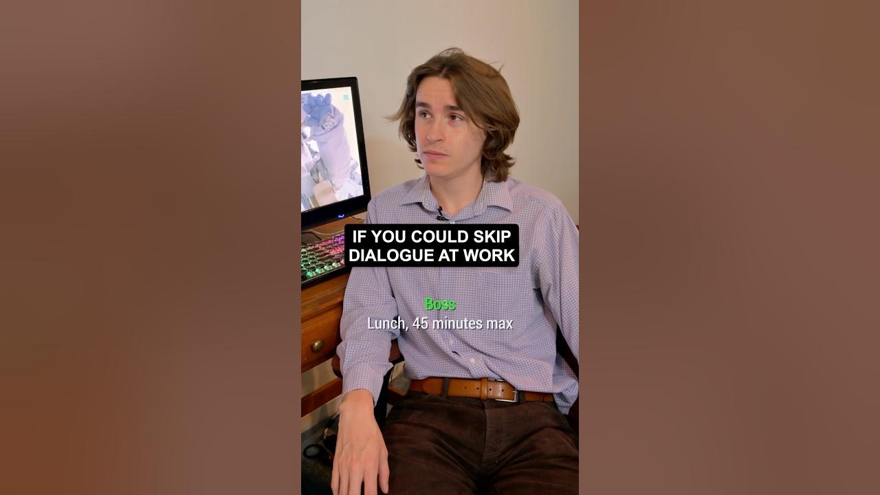 bryanseah234's tweet card. If you could skip dialogue at work #videogamelogic #fallout4