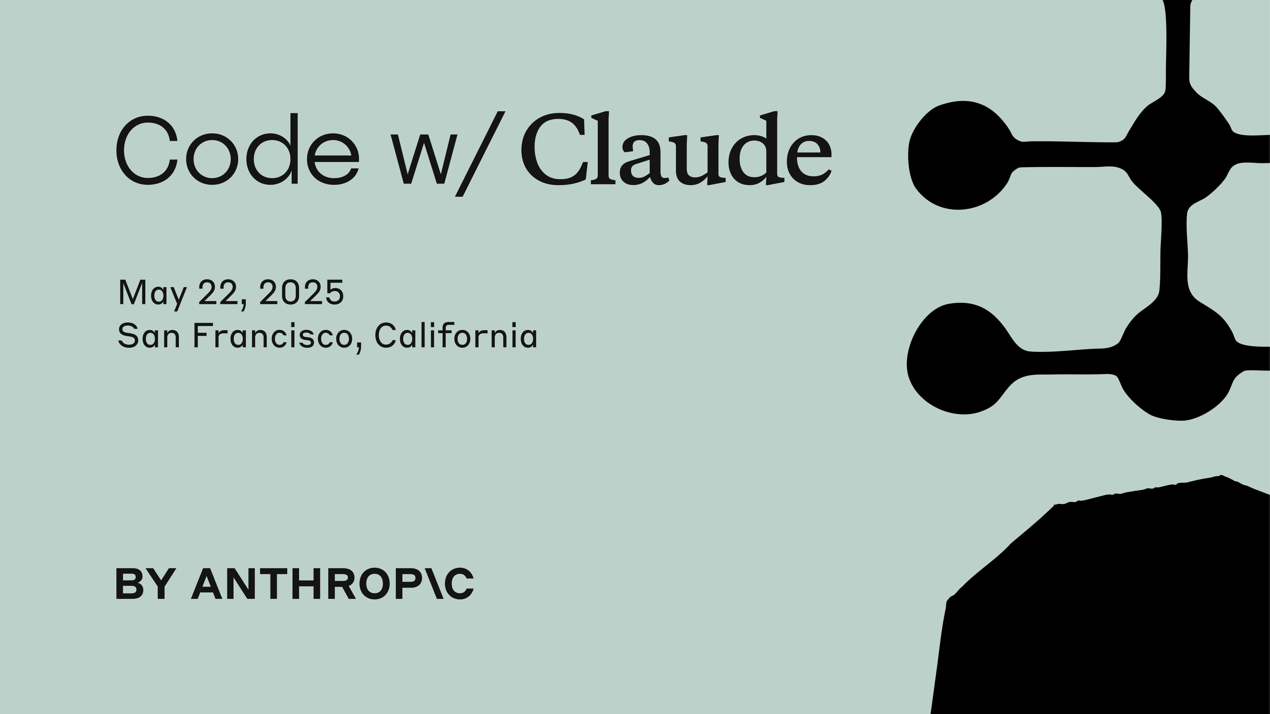 mikeyk's tweet card. Join us on May 22, 2025 in San Francisco for Code with Claude, a hands-on developer conference featuring workshops, labs, and insights on building with Claude API, CLI tools, and Model Context...