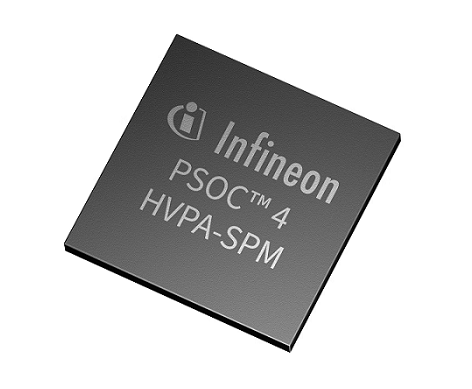 electronics_med's tweet card. Infineon launches the PSOC 4 HVPA-SPM 1.0 MCU, enabling intelligent, safe, and efficient EV battery management with ASIL D safety and Smart Edge BMS software.