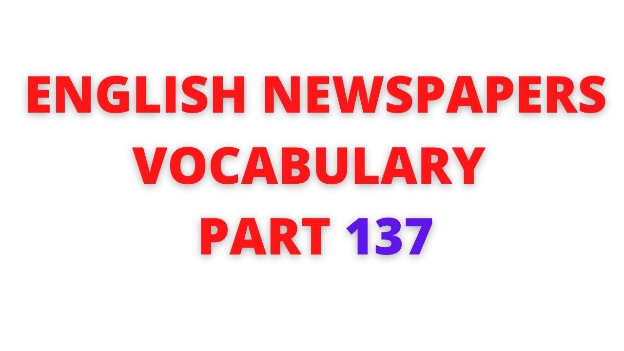 LangObjects's tweet card. Learn English newspaper words meaning in Tamil – Part 137