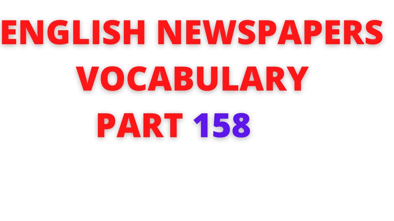 LangObjects's tweet card. Learn English newspaper words(vocabulary) meaning in Tamil – Part 158