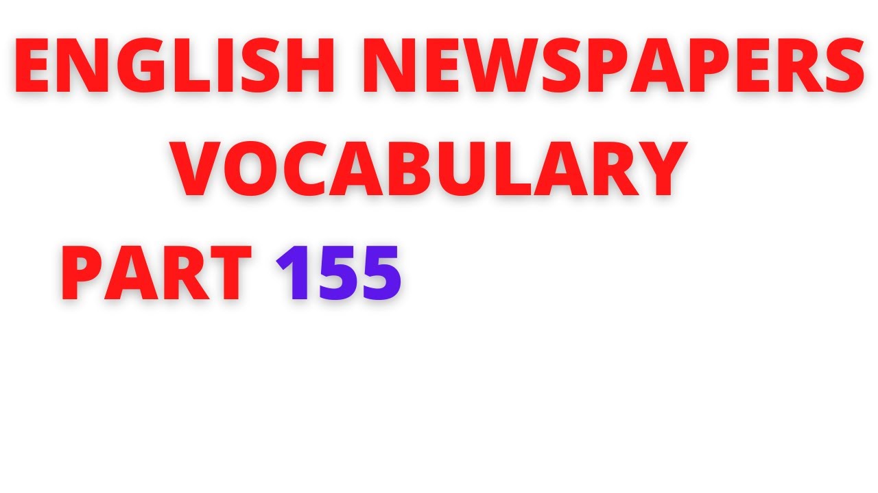 LangObjects's tweet card. Learn English newspaper words(vocabulary) meaning in Tamil – Part 155