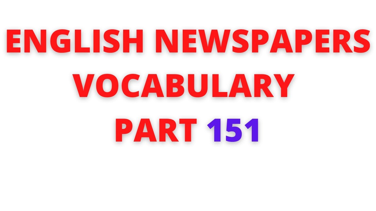 LangObjects's tweet card. Learn English newspaper words(vocabulary) meaning in Tamil – Part 151