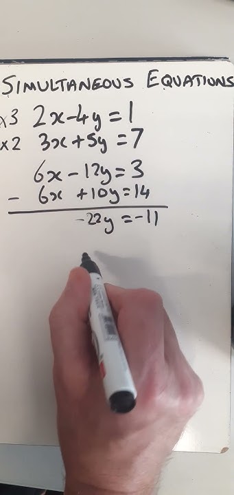 sumchief's tweet card. Solve 2 Equations Simultaneously #mathematics #equations #algebratr...