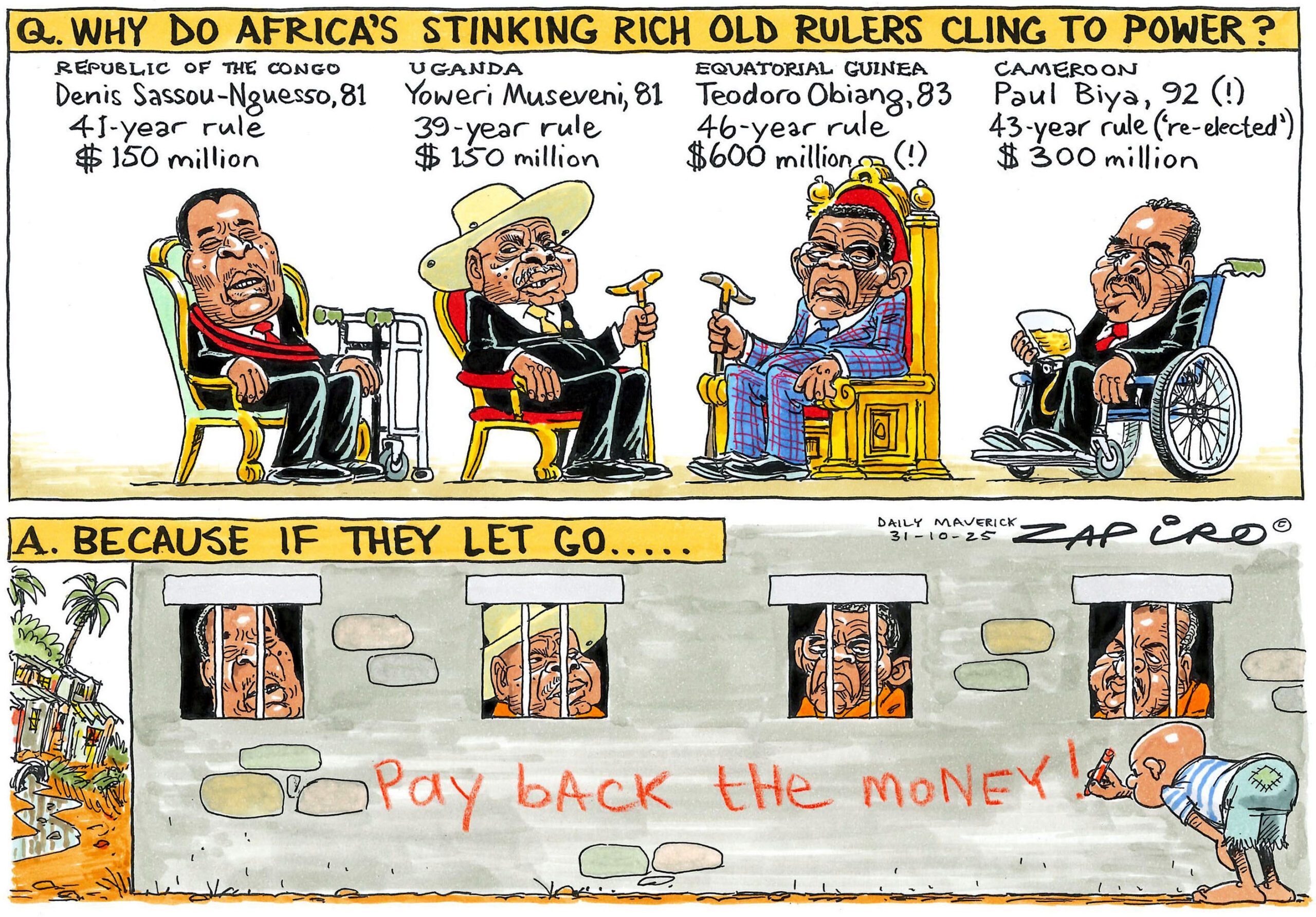 dailymaverick's tweet card. Geriatrocacy