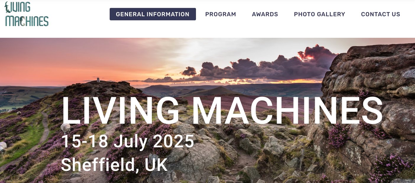 tonyjprescott's tweet card. PLENARY SPEAKERS - Living Machines 2025