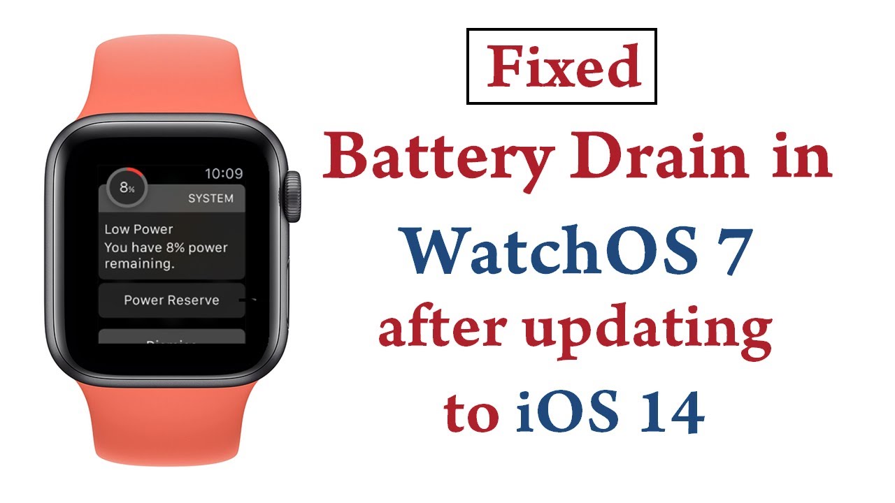 iphonetopics_'s tweet card. Battery Drain issue on WatchOS 7 after updating to iOS 14 [FIXED]