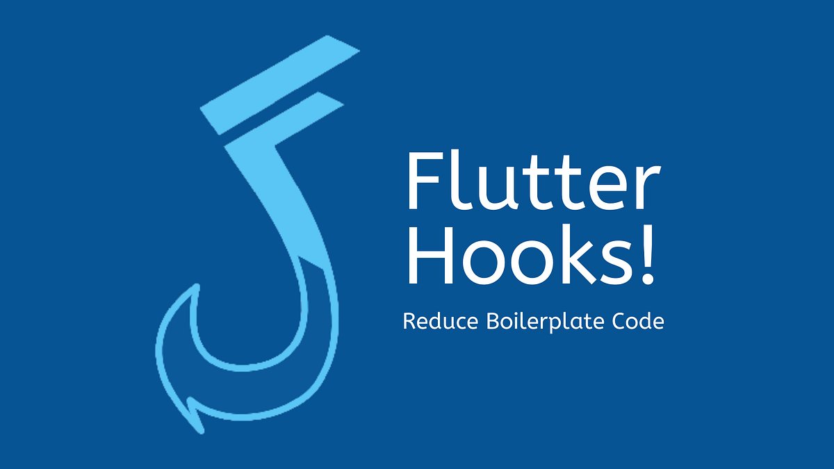 devgenius1's tweet card. Use flutter hooks to reduce boilerplate code from your widgets, make it readable and remove duplicates